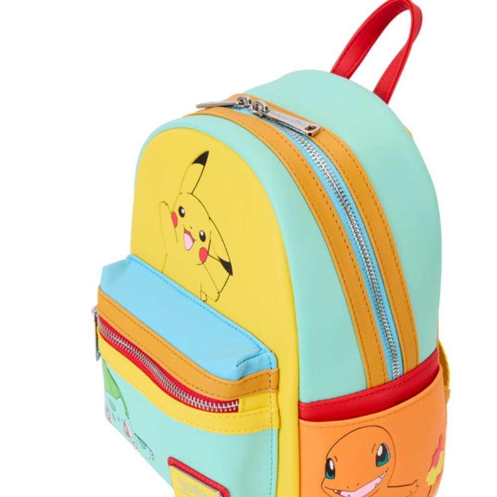 Loungefly Pokemon Color Block Starters Mini Backpack - Picture 3 of 10
